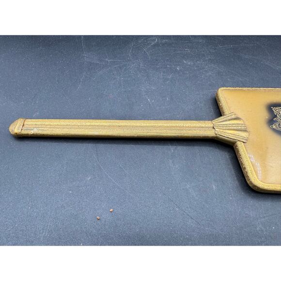 Antique Gold Tone Marie Antoinette Hand Mirror - great condition - Picture 5 of 8